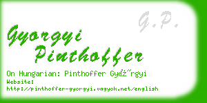 gyorgyi pinthoffer business card